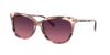 Coach Woman Sunglasses Hc8378u Cl926 In Burgundy Gradient Polar