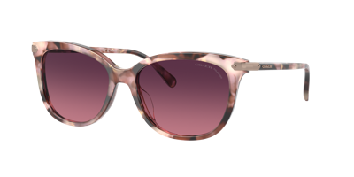 Coach Woman Sunglasses Hc8378u Cl926 In Burgundy Gradient Polar