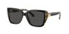 Michael Kors Acadia Mk 2199 395087 55mm Womens Rectangle Sunglasses In Dark Grey Solid