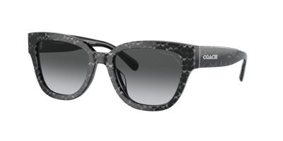 Coach Woman Sunglasses Hc8379u Cl920 In Grey Gradient Polarized