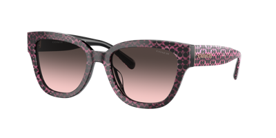 Coach Woman Sunglasses Hc8379u Cl920 In Grey Rose Gradient