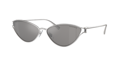 Tiffany & Co . Woman Sunglass Tf3095 In Light Grey Mirror Silver