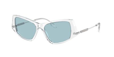 Burberry Women's Sunglasses Be4408 In Azure / Silver