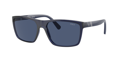 Polo Ralph Lauren Man Sunglasses Ph4133 In Dark Blue
