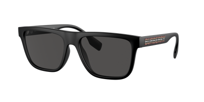 Burberry Men's Plastic Square Sunglasses In Dark Grey