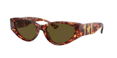 Versace Women's Polarized Sunglasses, Ve4454 In Dark Brown