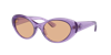 Versace Womens Purple Ve4455u Cat-eye Acetate Sunglasses In Dark Brown
