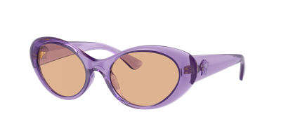 Versace Women's 53mm Purple Transparent Sunglasses Ve4455u-5353-3-53