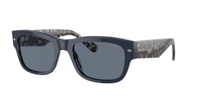 Vogue Eyewear Vo5530s Rectangle-frame Sunglasses In Blue Polarized