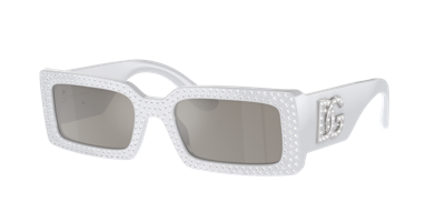 Dolce & Gabbana Dolce&gabbana Woman Sunglasses Dg4447b In Light Grey Mirror Silver