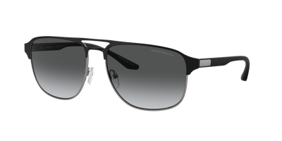 Emporio Armani Man Sunglasses Ea2144 In Polar Grey Gradient