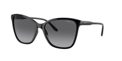 Vogue Eyewear Woman Sunglasses Vo5520s In Gradient Grey Polarized