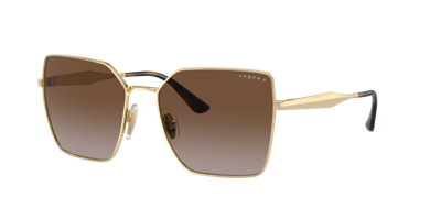 Vogue Eyewear Vo4284s Square-frame Sunglasses In Gradient Brown Polar