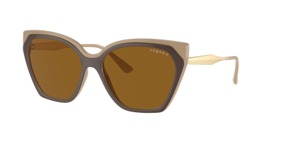 Vogue Eyewear Woman Sunglasses Vo5521s In Dark Brown Polar