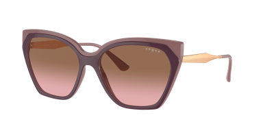 Vogue Eyewear Woman Sunglasses Vo5521s In Pink Gradient Brown