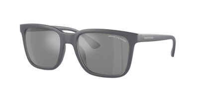 Armani Exchange Man Sunglasses Ax4112su In Grey Mirror Silver Polar