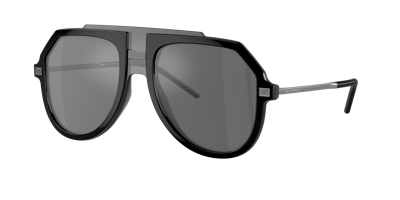 Dolce & Gabbana Dolce&gabbana Man Sunglasses Dg6195 In Grey Mirror Black