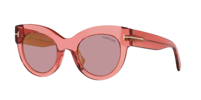 Tom Ford Women's Lucilla Sunglasses, Mirror Gradient Tr001699 In Pink