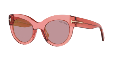 Tom Ford Womens Pink Tr001699 Lucilla Cat-eye Acetate Sunglasses