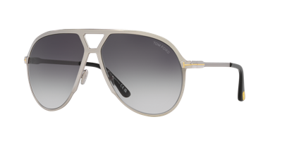 Tom Ford Men's Xavier Tf Sunglasses, Gradient Tr001674 In Shiny Silver