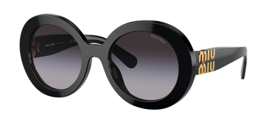 Miu Miu Woman Sunglasses Mu 11ys In Grey Gradient