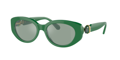 Swarovski Women's Sunglasses, Mirror Sk6002 In Green