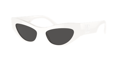 Dolce & Gabbana Cat-eye Sunglasses In White