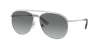 Swarovski Sk7005 Aviator-frame Gem-embellished Metal Sunglasses In Gradient Grey