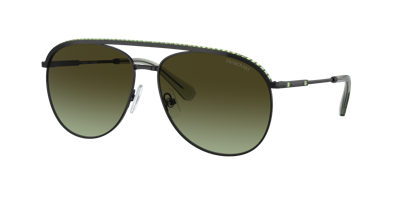 Swarovski Woman Sunglasses Sk7005 In Green Gradient Brown