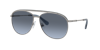 Swarovski Crystal-embellished Pilot-frame Sunglasses In Blue Gradient Grey