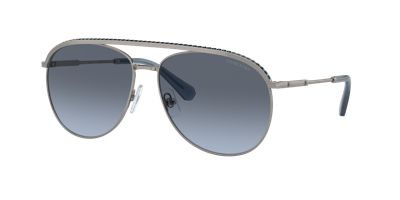 Swarovski Woman Sunglasses Sk7005 In Blue Gradient Grey