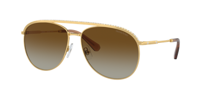 Swarovski Woman Sunglasses Sk7005 In Polar Gradient Brown