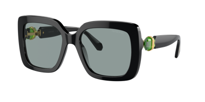 Swarovski Womens Black Sk6001 Square-frame Acetate Sunglasses