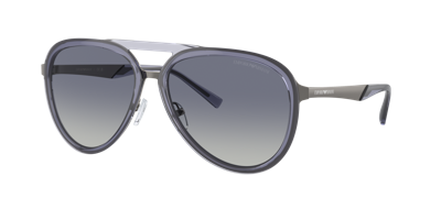 Emporio Armani Man Sunglasses Ea2145 In Gradient Blue