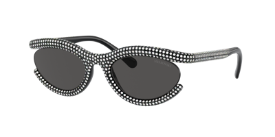 Swarovski Woman Sunglasses Sk6006 In Dark Grey