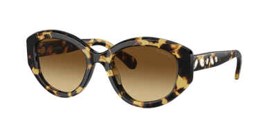 Swarovski Woman Sunglasses Sk6005 In Brown Gradient
