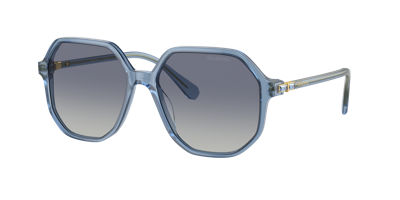 Swarovski Woman Sunglasses Sk6003 In Blue Gradient