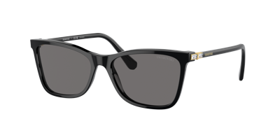 Swarovski Woman Sunglasses Sk6004 In Dark Grey Polar