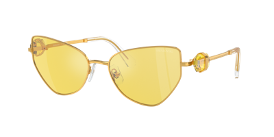Swarovski Women's Sunglasses Sk7003 In Yellow Flash Silver