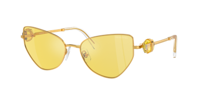 Swarovski Woman Sunglass Sk7003 In Yellow Flash Silver