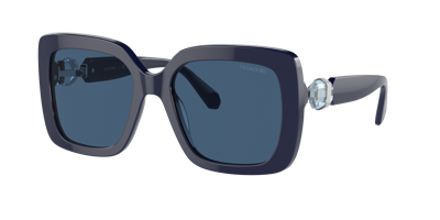 Swarovski Woman Sunglasses Sk6001 In Dark Blue