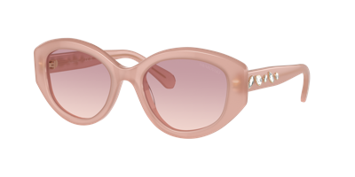 Swarovski Woman Sunglasses Sk6005 In Brown Gradient Violet