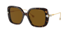 Swarovski Womens Brown Sk6011 Square-frame Tortoiseshell Acetate Sunglasses In Polar Brown