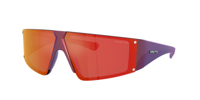 Arnette Man Sunglasses An4332 Saturnya In Dark Grey Mirror Red,yellow