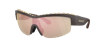 Swarovski Woman Sunglasses Sk6014 In Dark Brown Mirror Rose Gold