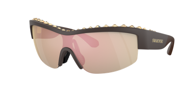 Swarovski Woman Sunglasses Sk6014 In Brown