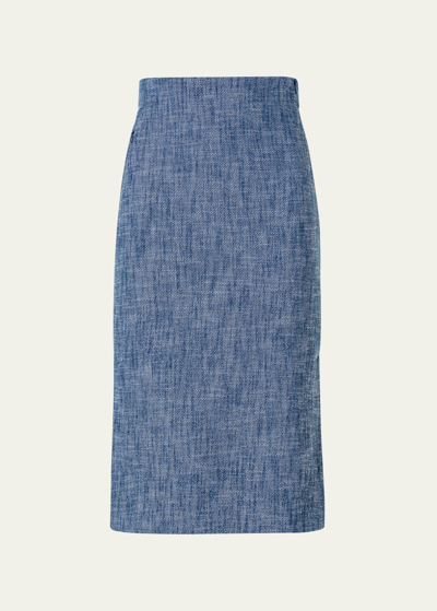 AKRIS PENCIL SKIRT WITH SIDE SLITS