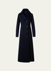 AKRIS CASHMERE DOUBLE-FACE SINGLE-BREASTED LONG COAT