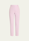 Lafayette 148 Clinton Finesse Crepe Ankle Pants In Dried Blossom