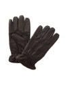 SURELL ACCESSORIES SURELL ACCESSORIES PIECED LEATHER GLOVES